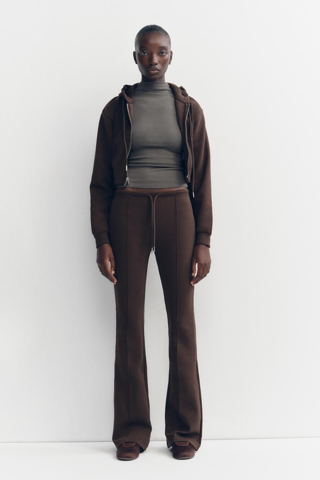 CROPPED INTERLOCK SWEATSHIRT - Zara фото 17
