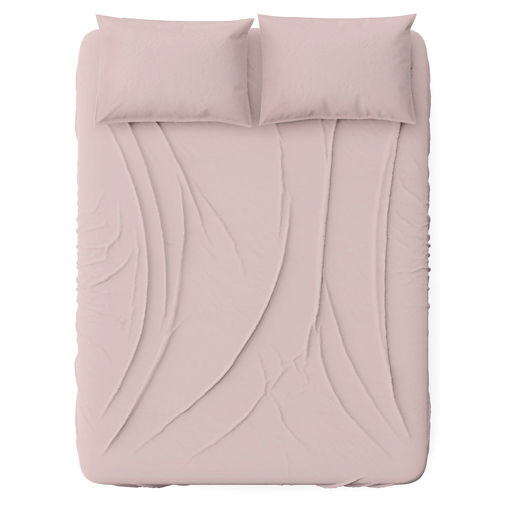 Простыня 2-х спальная на резинке "Вербена" 140х200см, свесы 27см, сатин 135г/м2, хлопок 100%, упаковка "классическая" ПВХ 28х41см, "Домашняя мода" (Россия)