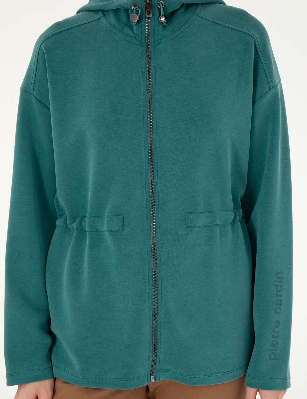 Koyu Ye_il Oversize Modal Kuma_ _rme H_rka - Pierre cardin фото 6