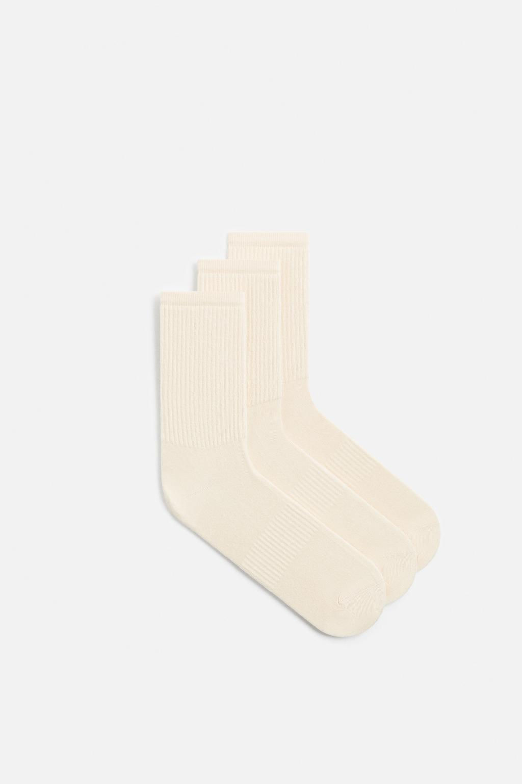 PACK OF 3 RIBBED SOCKS - Zara фото 4