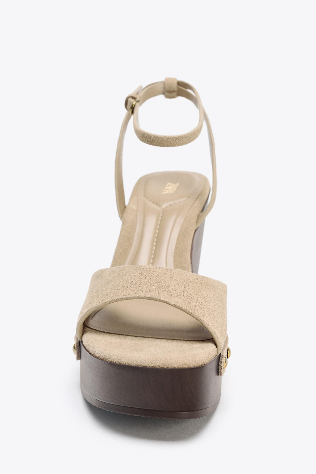 SPLIT SUEDE STUDDED SANDALS - Zara фото 10