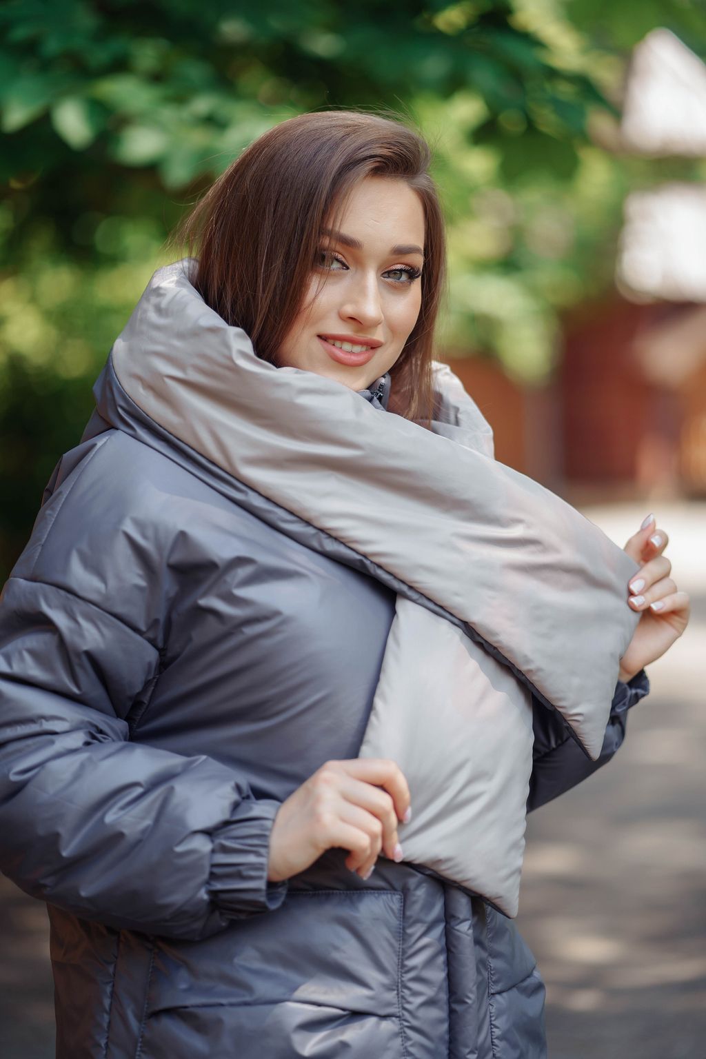 Куртка женская зимняя 22600 (черный/какао) - Kankan фото 12