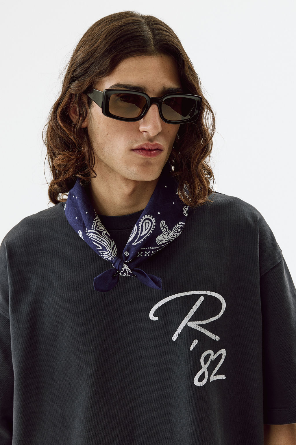 Camiseta estampada de algod?n Oversized Fit - H&m фото 4