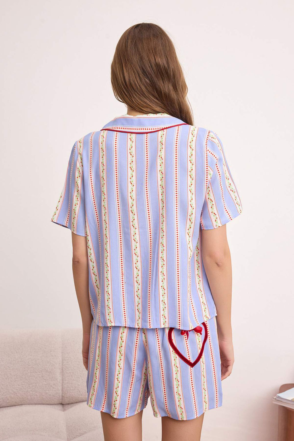 Cok Renkli Bask?l? Shally Dokuma Pijama Tak?m? THMSS26PT00144 - Trendyolmilla фото 4