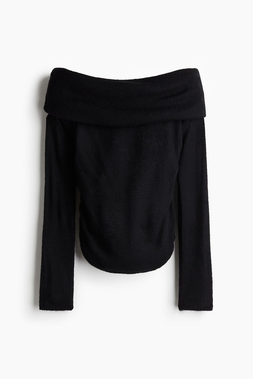 Jersey off-the-shoulder en punto transparente - H&m фото 4