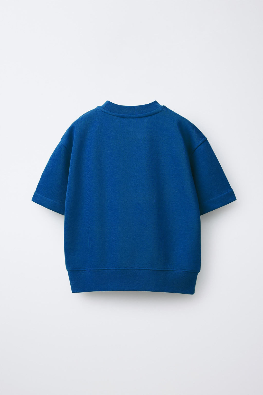 SUDADERA MANGA CORTA TEXTO RELIEVE / Azul?n - Zara фото 2