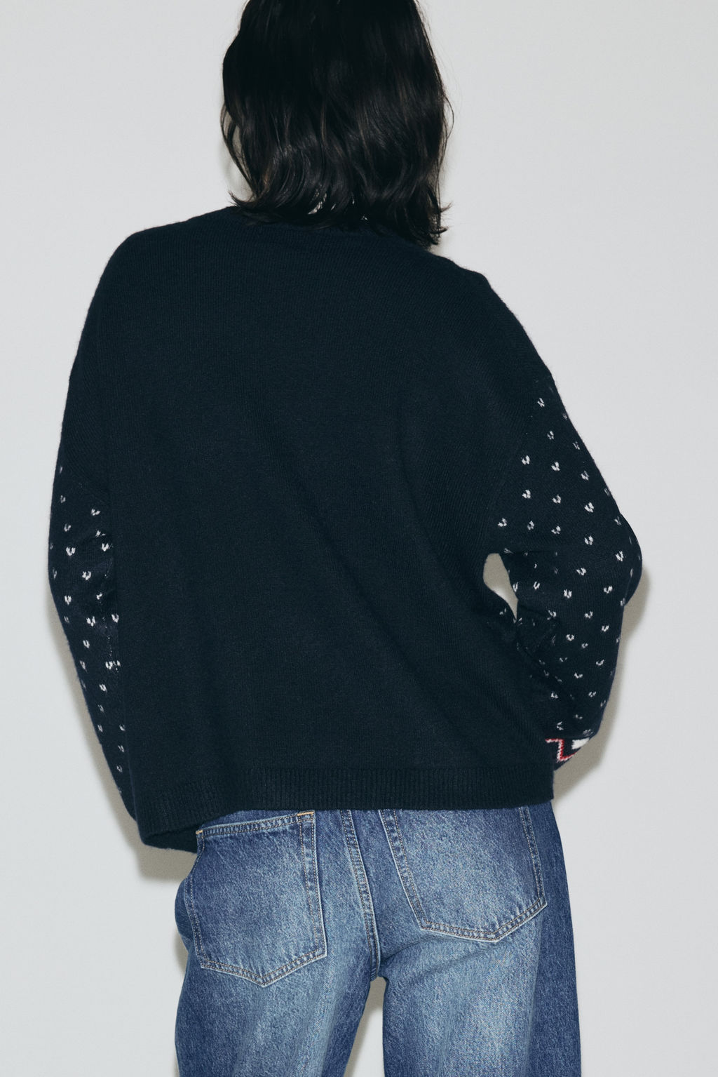 Jersey oversize en punto jacquard - H&m фото 4