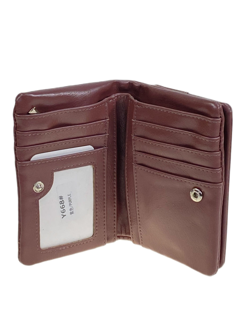 Женское портмоне из искусственной кожи, цвет пудра - Greta фото 2