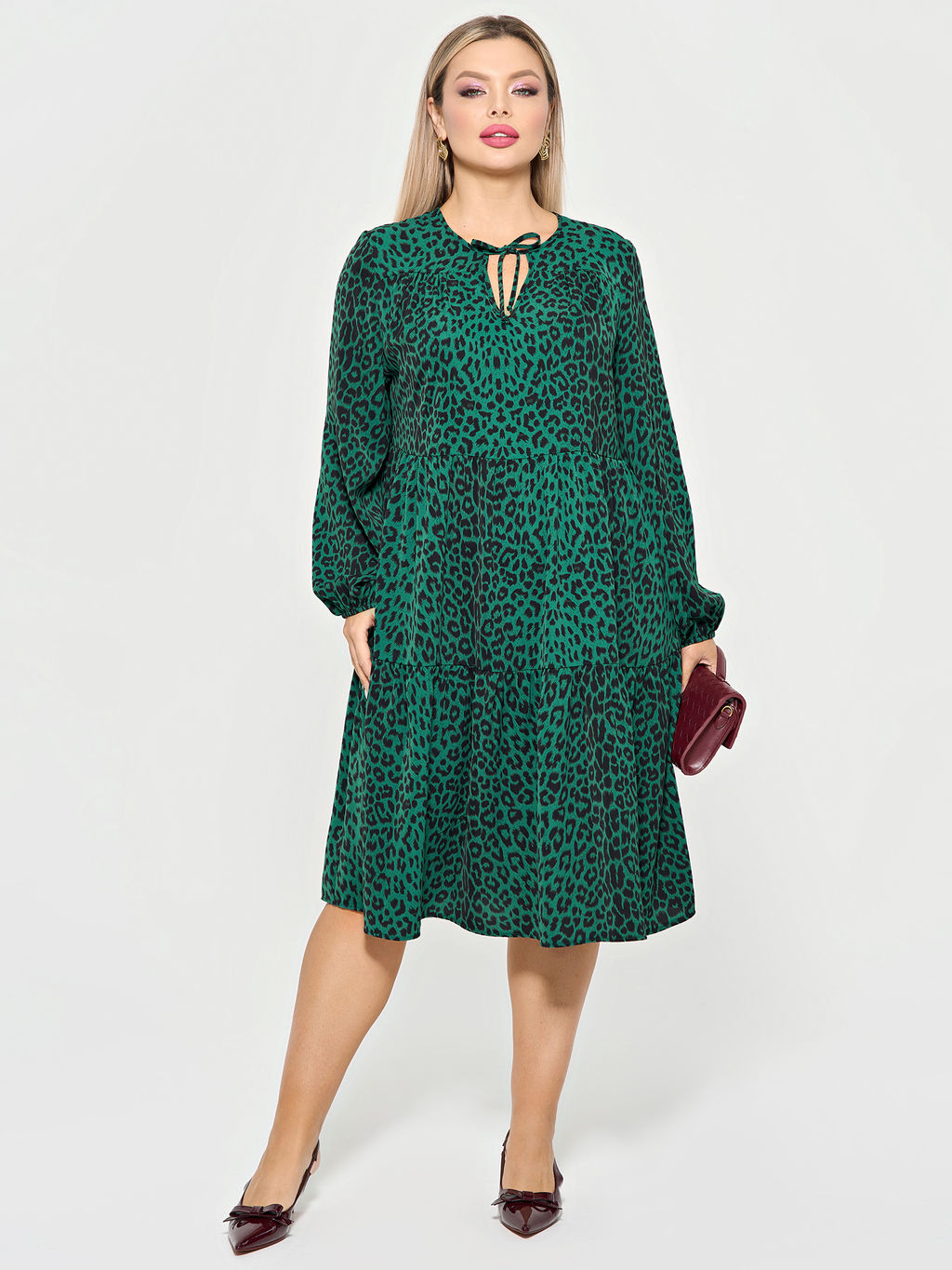 Платье 0060-23 темная фуксия - Dora фото 39