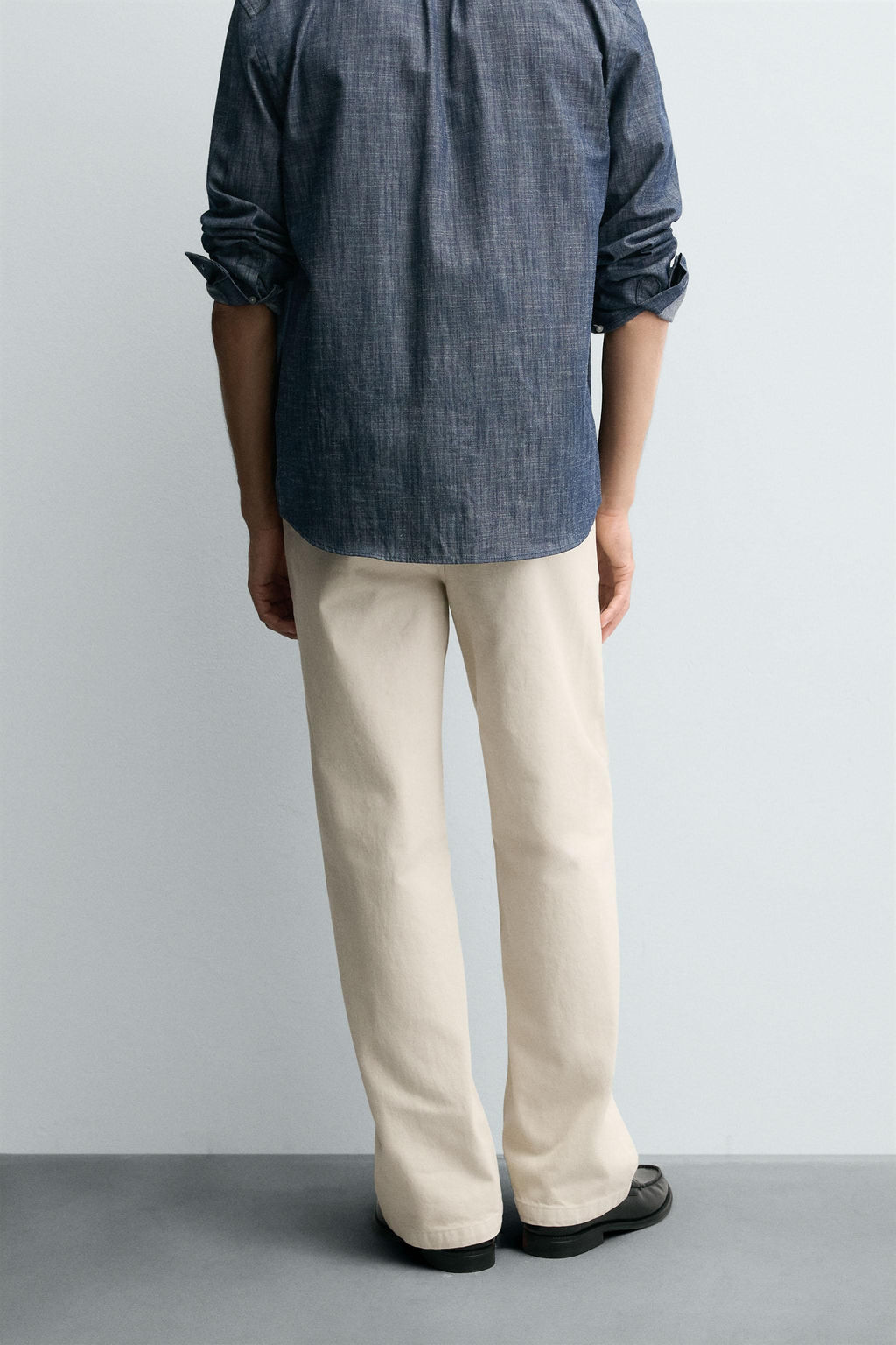 STRAIGHT-LEG CHINO TROUSERS - Zara фото 3