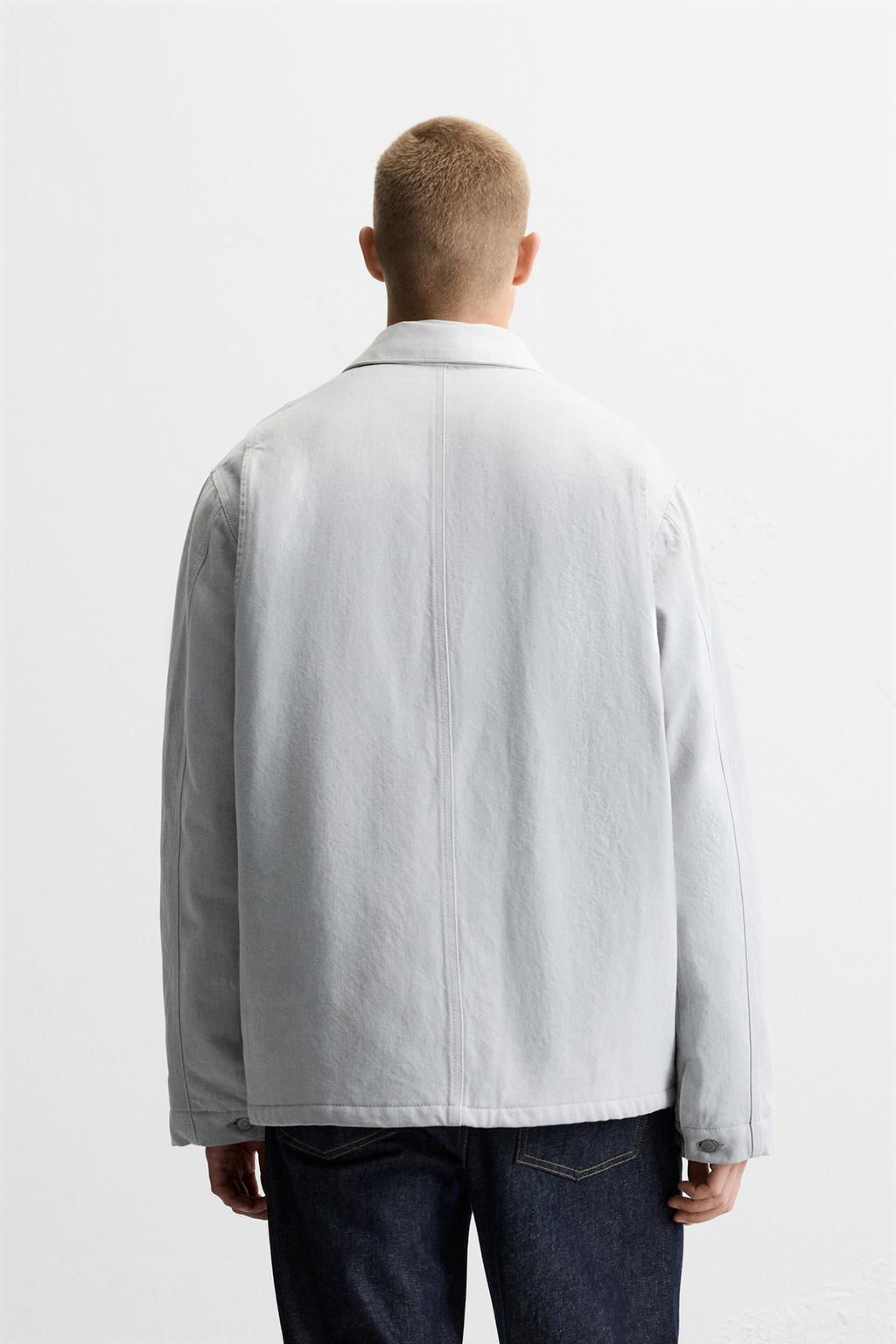 DENIM JACKET WITH CONTRAST COLLAR - LIMITED EDITION - Zara фото 3