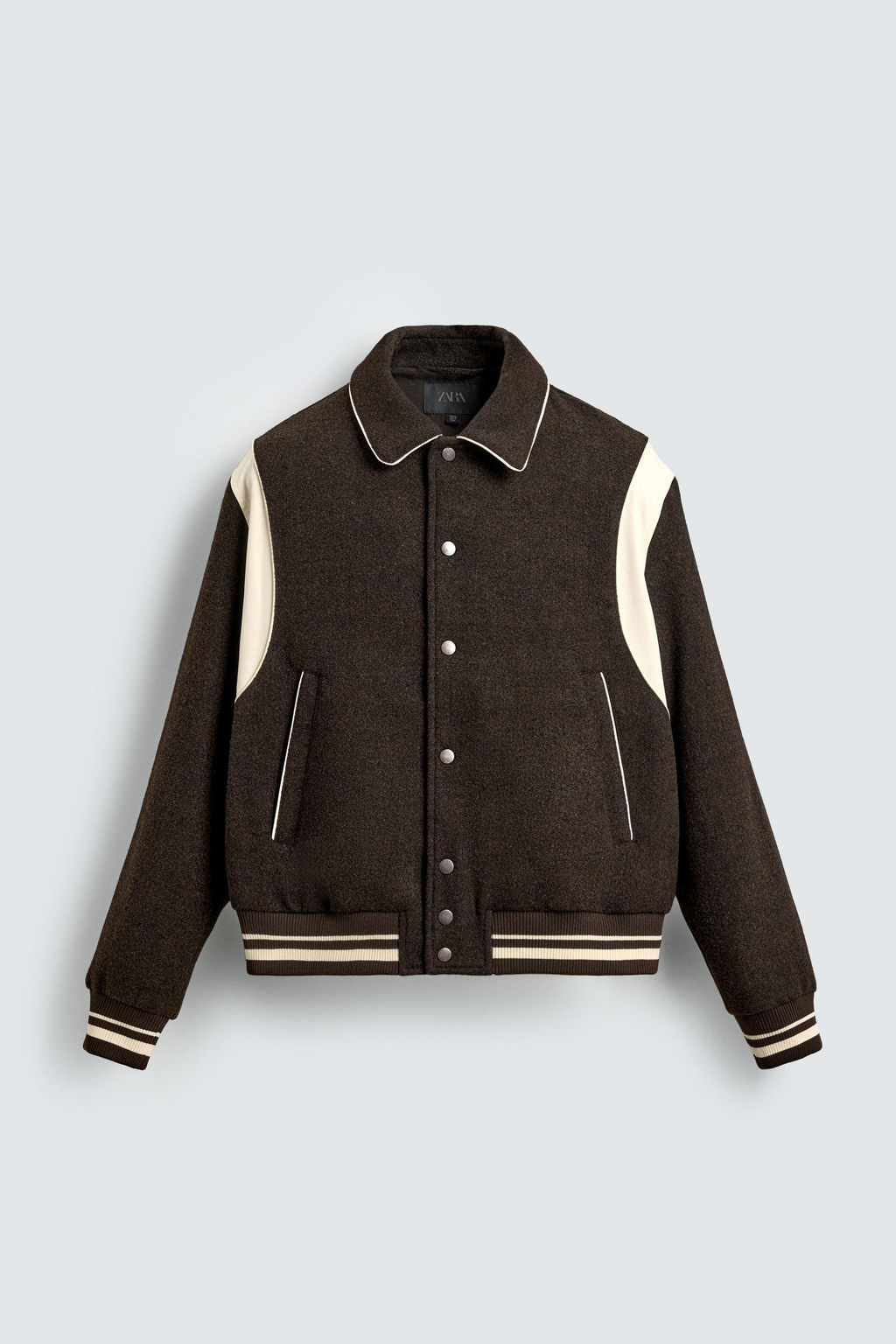 CONTRAST BOMBER JACKET - Zara фото 15