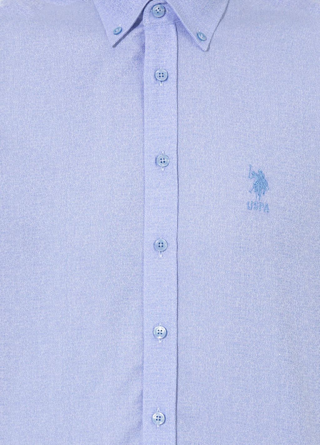 U. S. Polo Assn Мужская синяя рубашка с длинным рукавом - U.s. polo assn фото 6