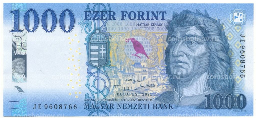 1000 форинтов 2021 года Венгрия