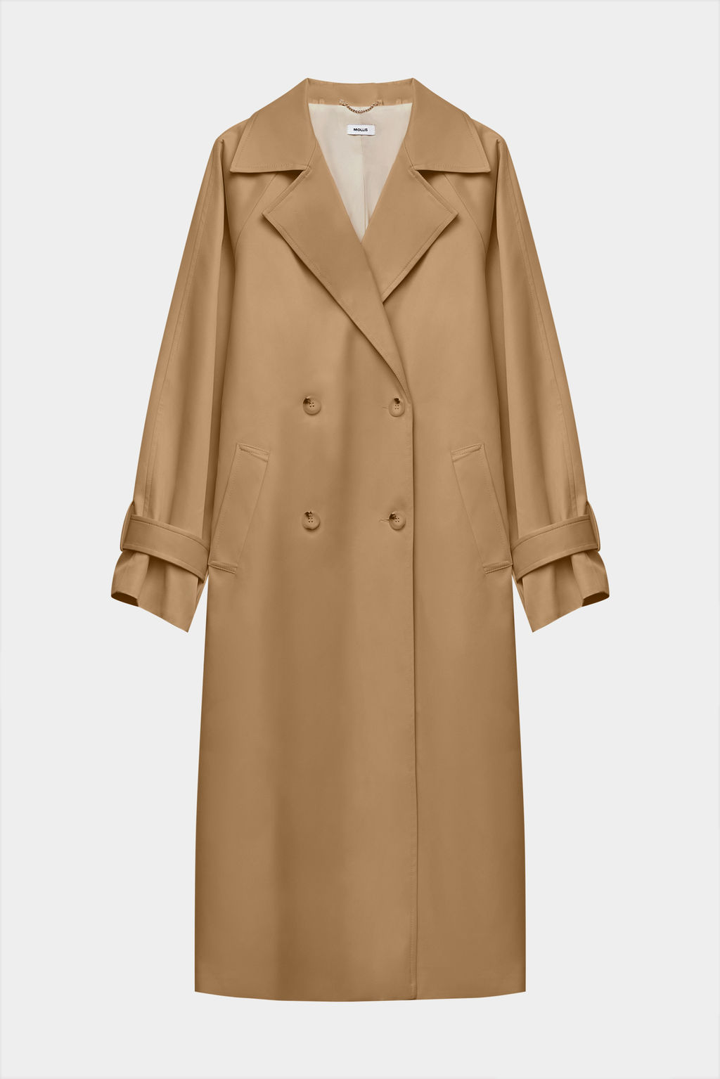 Тренч двубортный с поясом - Mollis фото 7