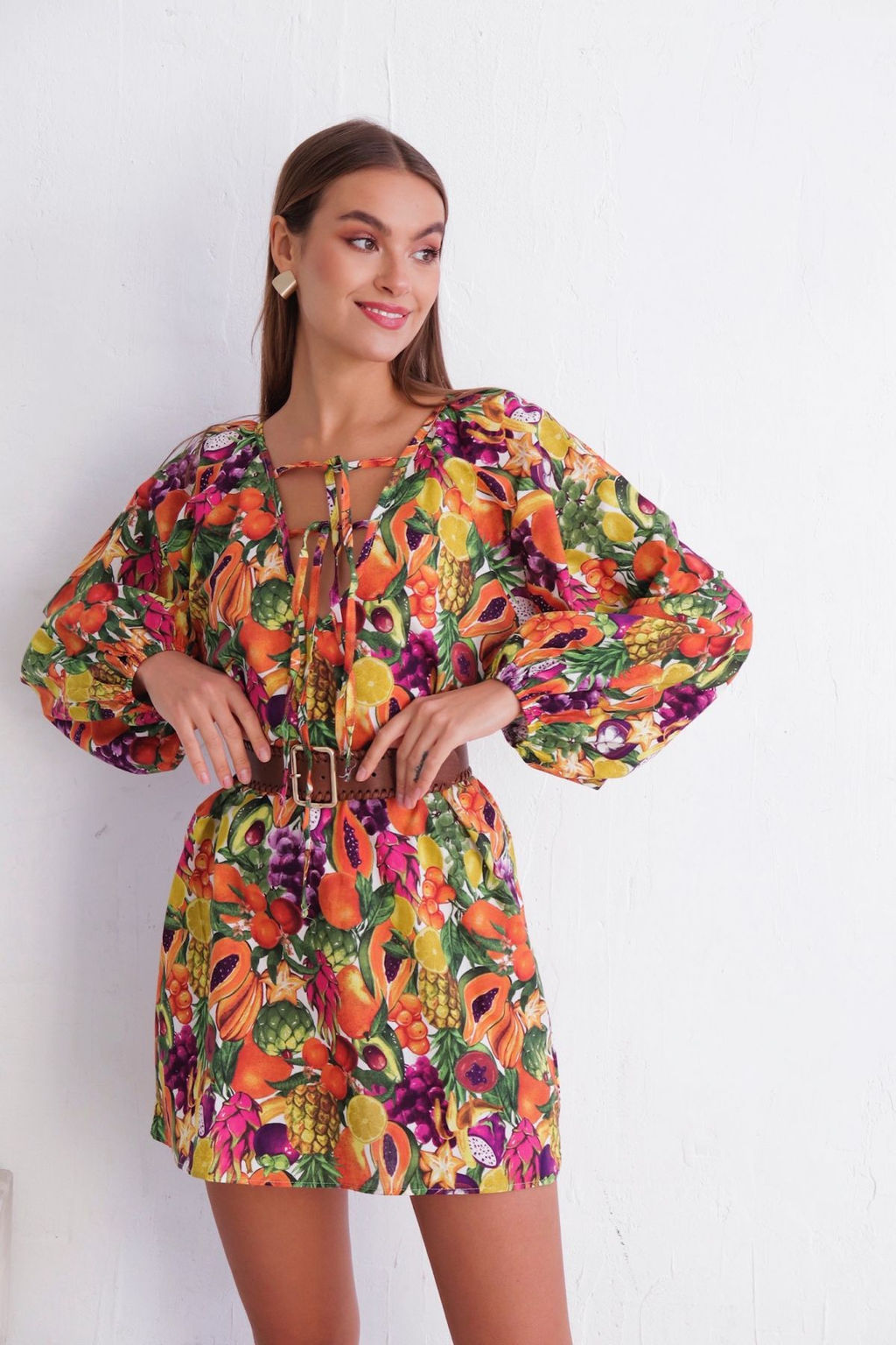 11596 Платье-туника Tropical из 100% хлопка - Martichelli фото 9