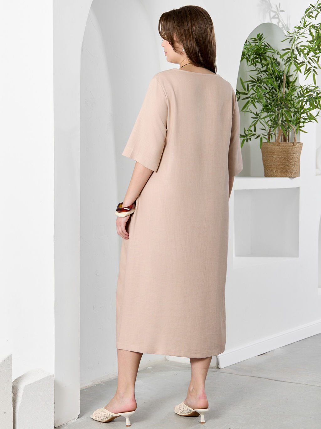 Платье Камео-1 из вискозы со льном - Виотекс фото 41