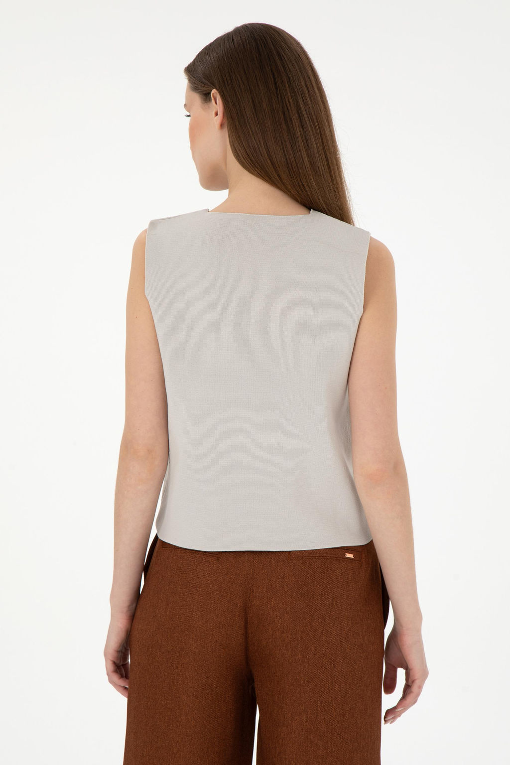 Женский трикотажный жилет с камнями Неожиданная скидка в корзине - U.s. polo assn фото 5