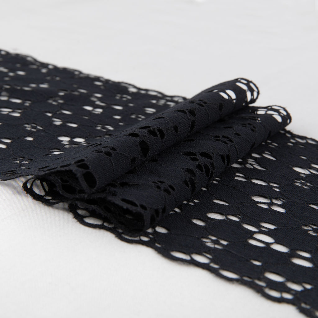 Кружево BLITZ эластичное 170 мм BLST-09 на бобине Турция черный