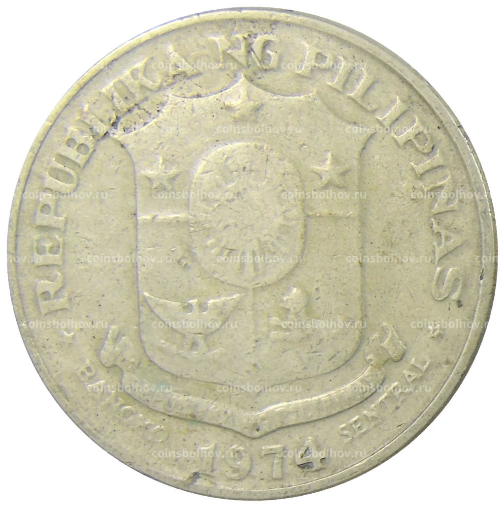 Монета 1 песо 1974 года Филиппины