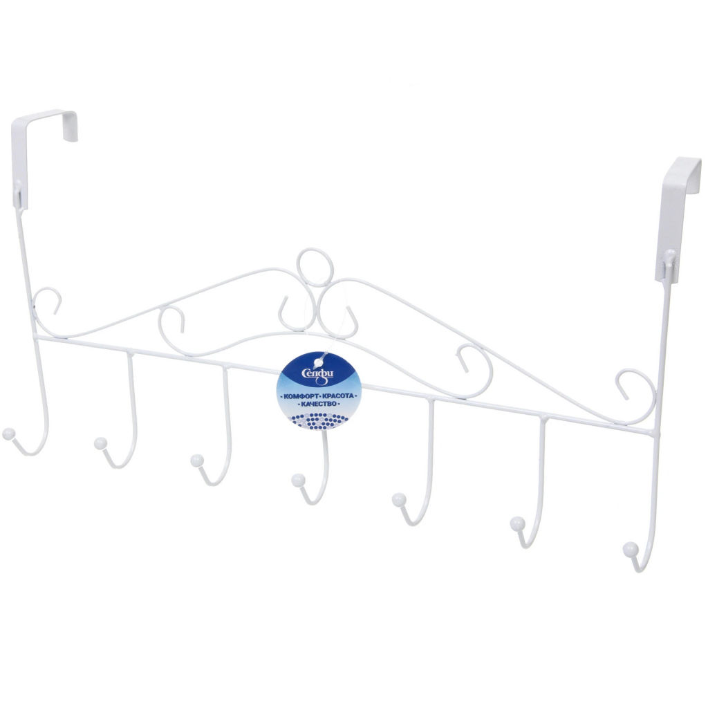 Цена за 3 шт. Крючки надверные на планке "ЛОФТ ТАМБЛ", цвет белый, 42*21.5см (Лейбл Селфи)