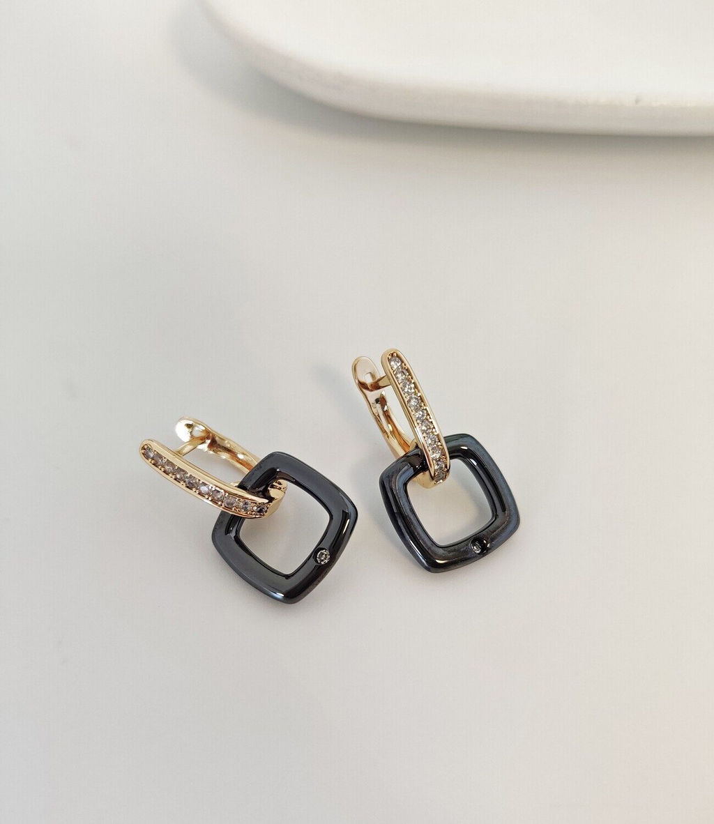 Серьги с керамикой