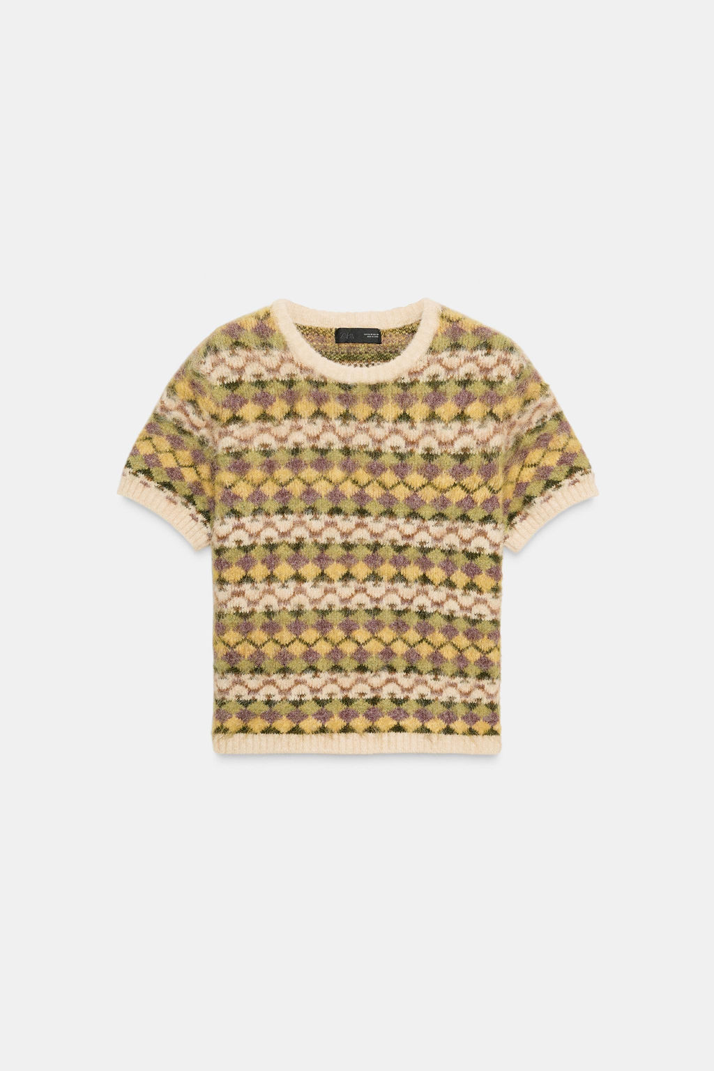 BRUSHED-EFFECT JACQUARD KNIT JUMPER - Zara фото 4