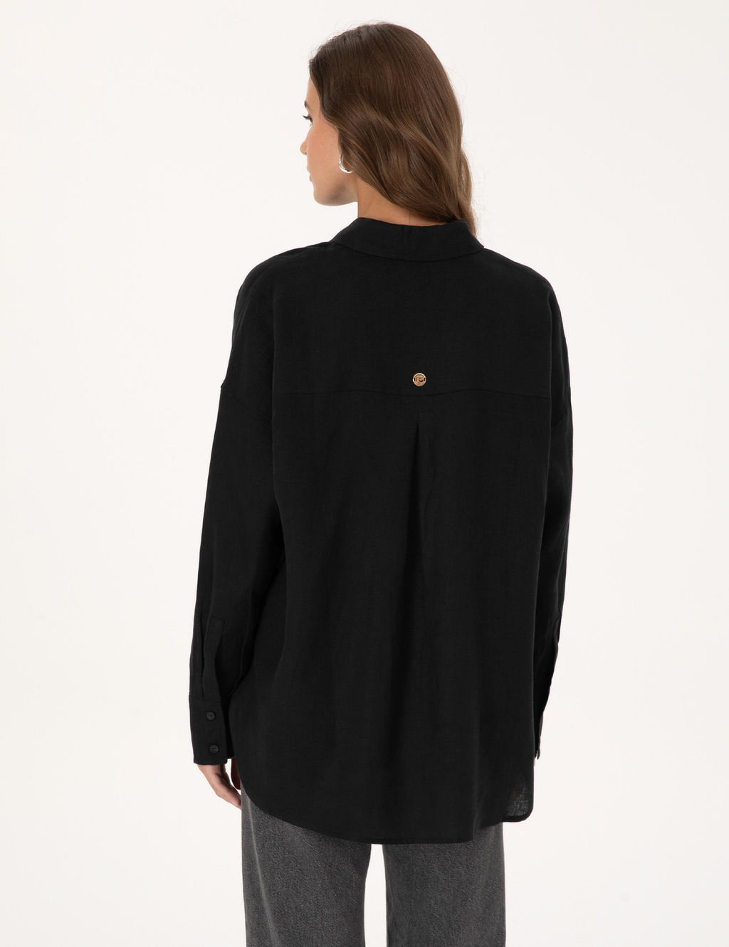 Siyah Oversize Uzun Kollu G_mlek - Pierre cardin фото 5