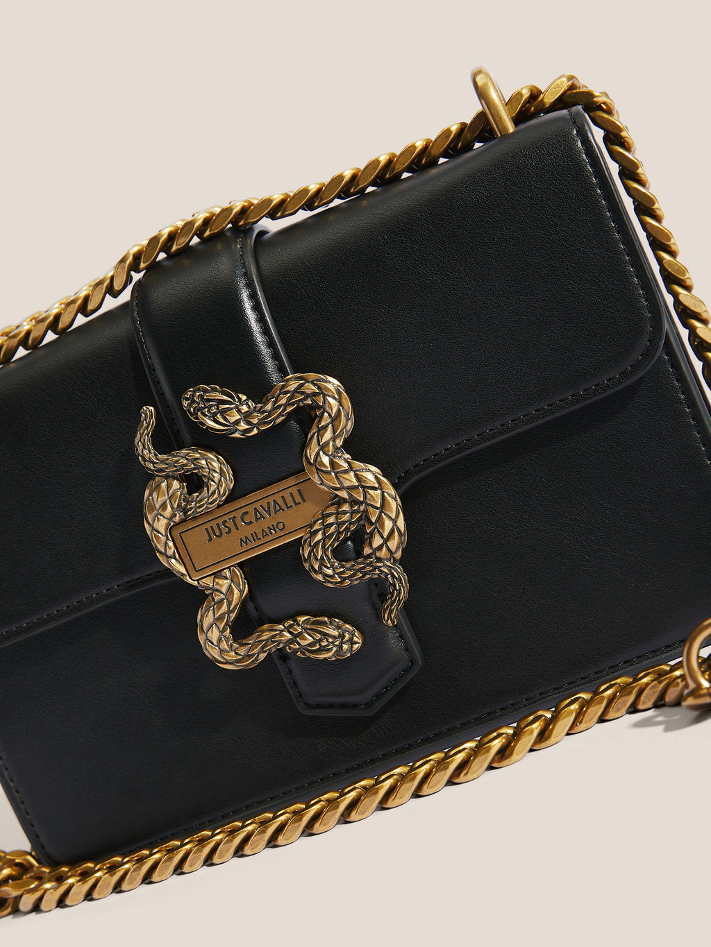Кросс-боди JUST CAVALLI ICONIC SNAKES Артикул 4450768, черный  фото 2
