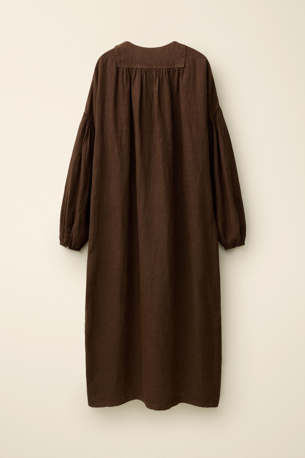 VESTIDO LINO 100% CREATED BY CARAMEL LONDON X ZARA / Chocolate  фото 4