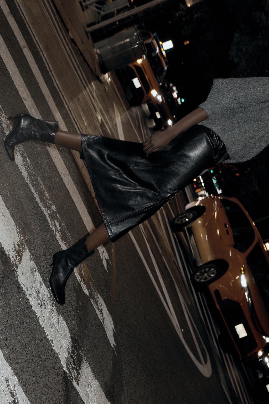 SOFT LEATHER STILETTO HEEL ANKLE BOOTS