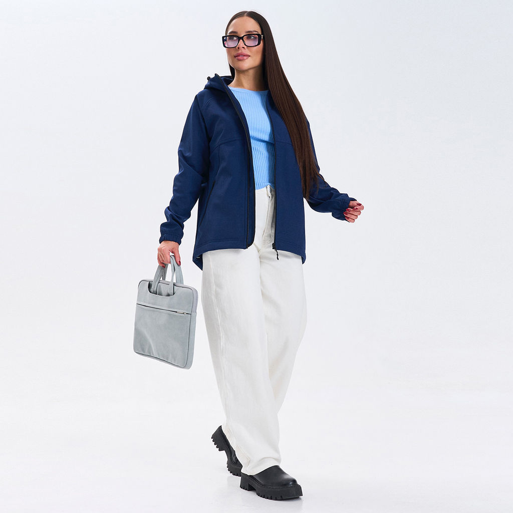 RODOS Ветровка softshell женская демисезон М-312 Тёмно-синий