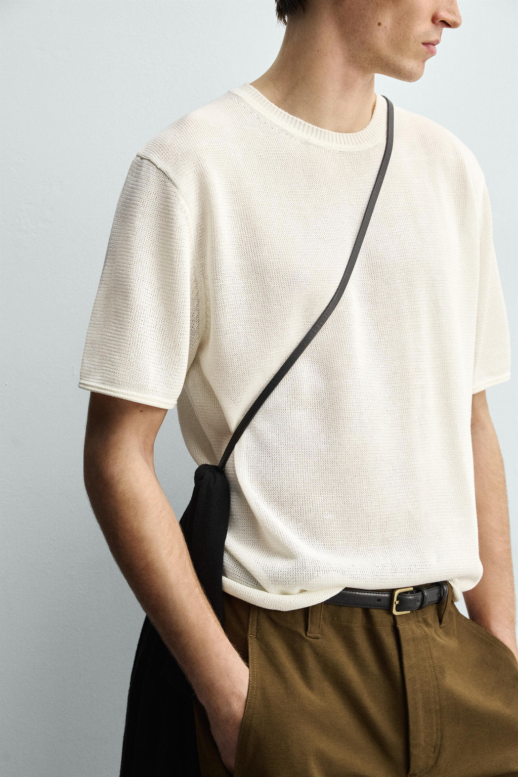VISCOSE BLEND KNIT T-SHIRT - Zara фото 13