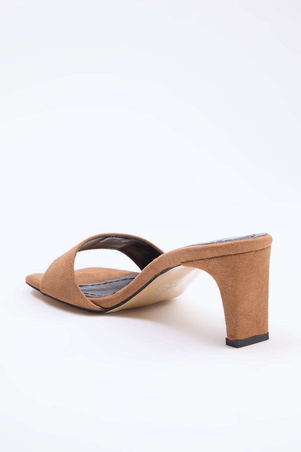 Camel Suet 6 cm Kad?n Klasik Topuklu Ayakkab? TAKSS26TO00002