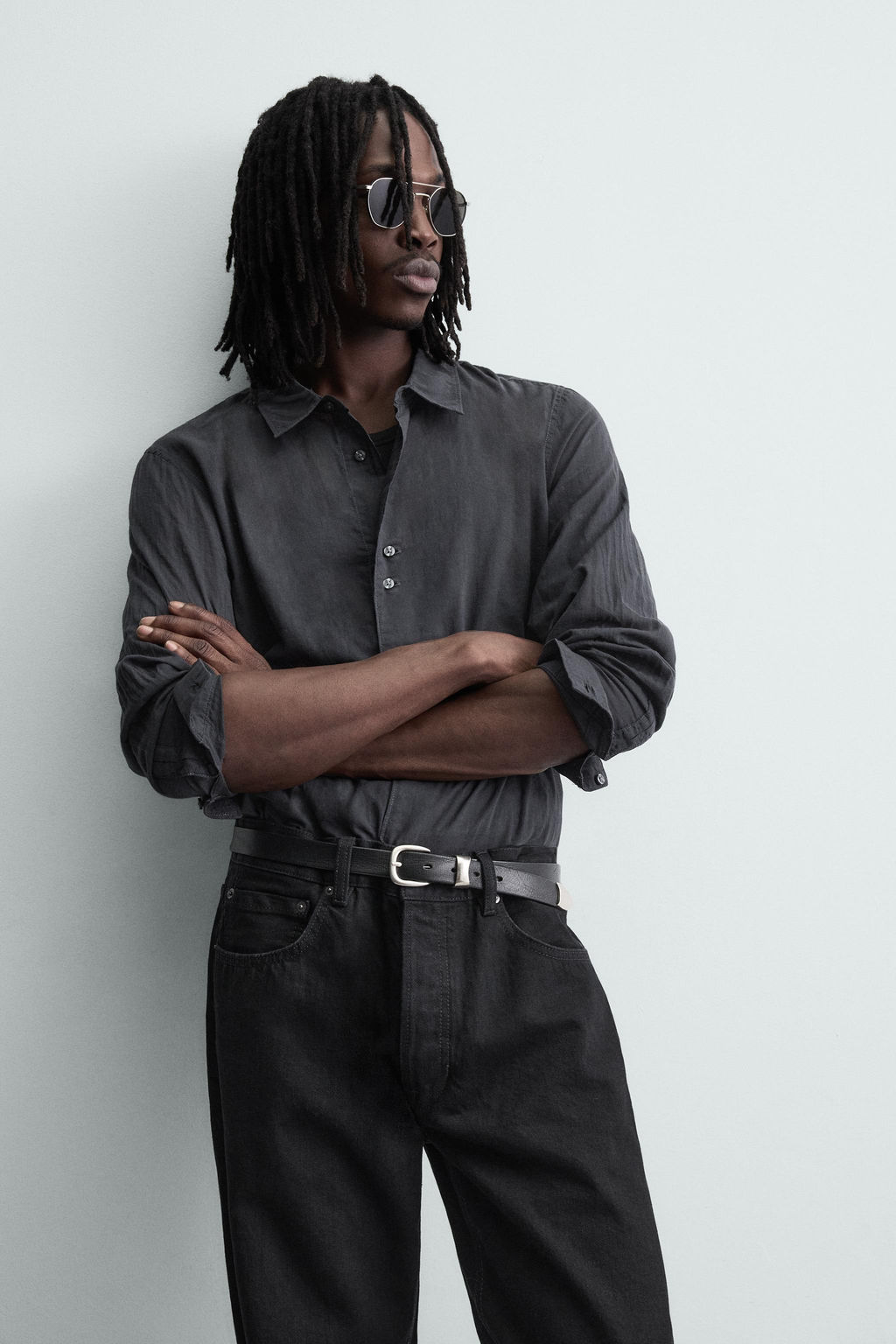 FLUID DENIM SHIRT - Zara фото 5