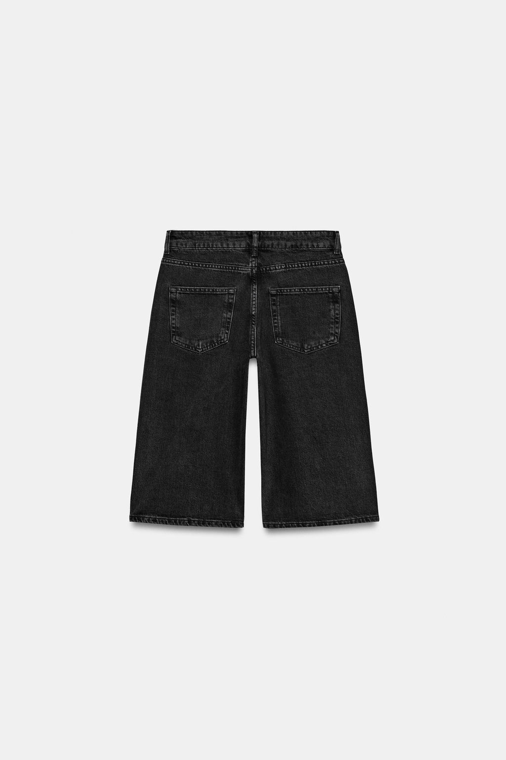 BERMUDA DENIM TIRO MEDIO ZW COLLECTION / Negro - Zara фото 5