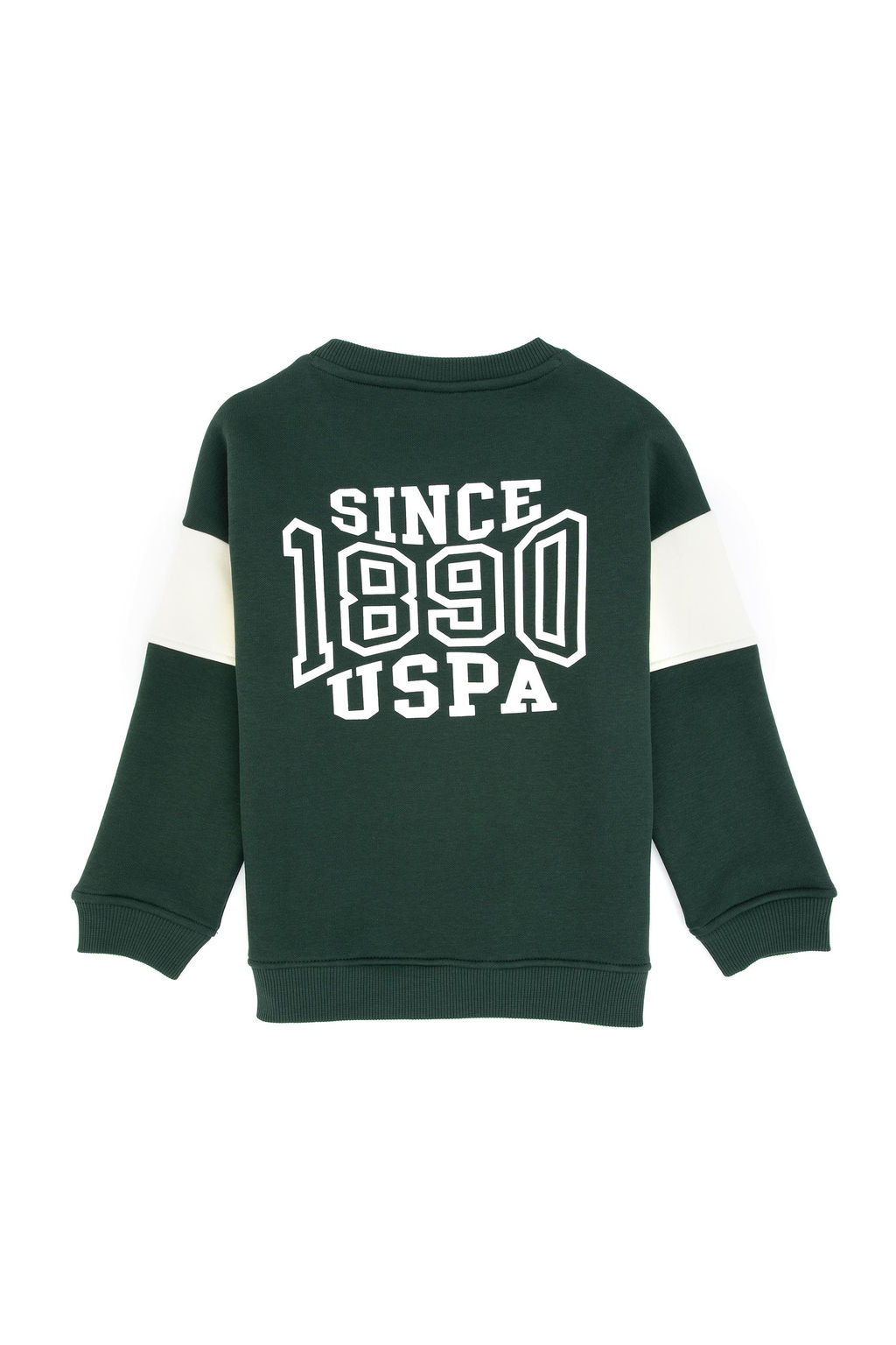 Erkek _ocuk Koyu Ye_il Bisiklet Yaka Sweatshirt - U.s. polo assn фото 2