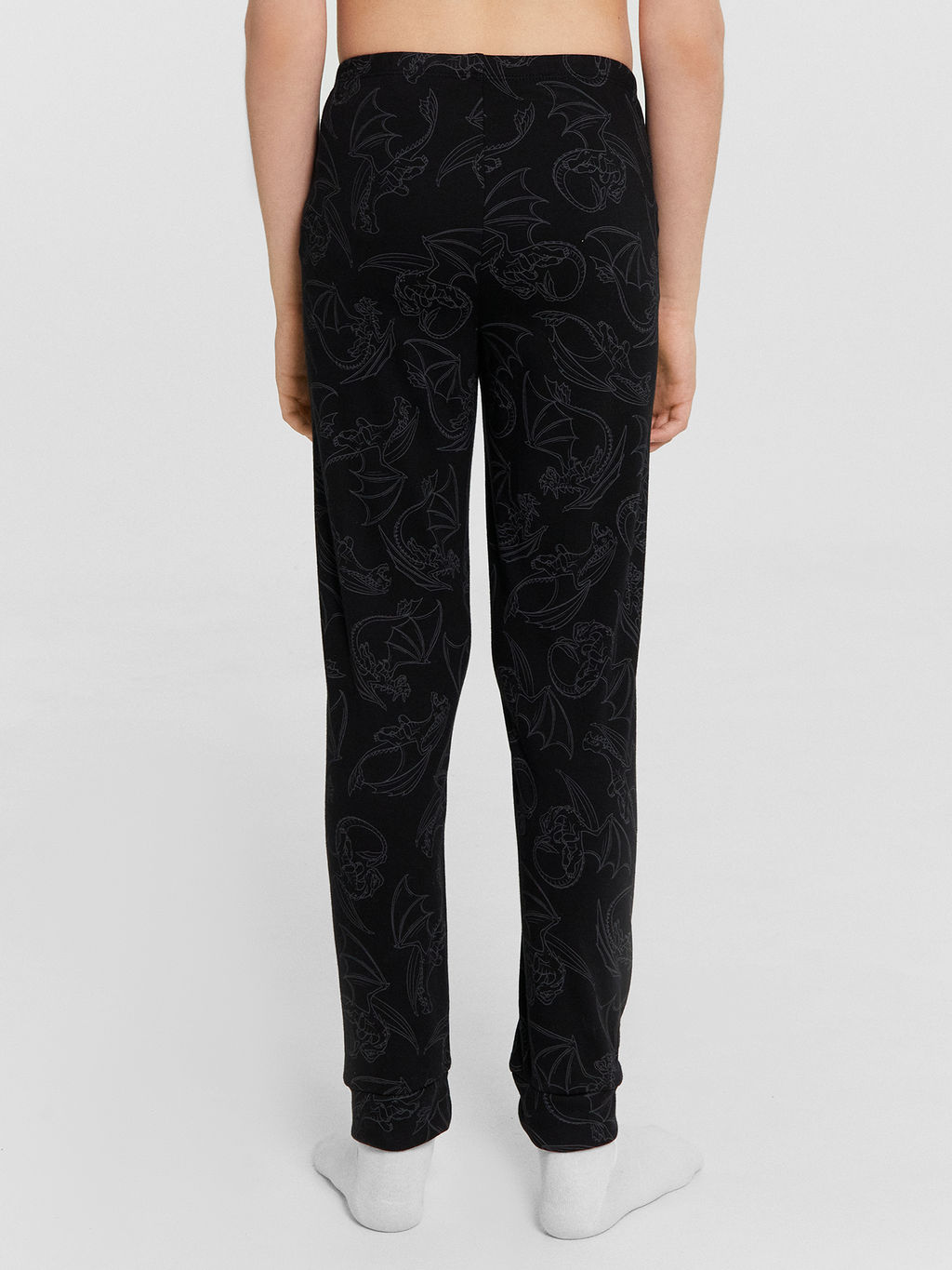 Комплект домашний для мальчиков черный с принтом драконы - Mark formelle фото 6