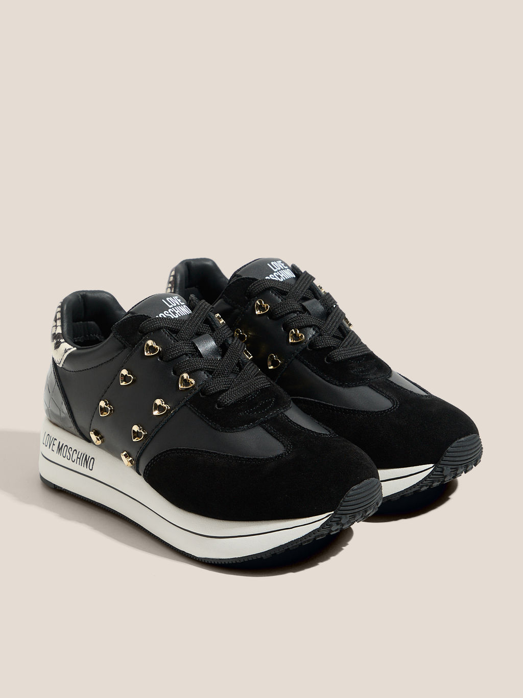 Женские кроссовки LOVE MOSCHINO DAILY RUNNING Артикул 4562823, черный  фото 2