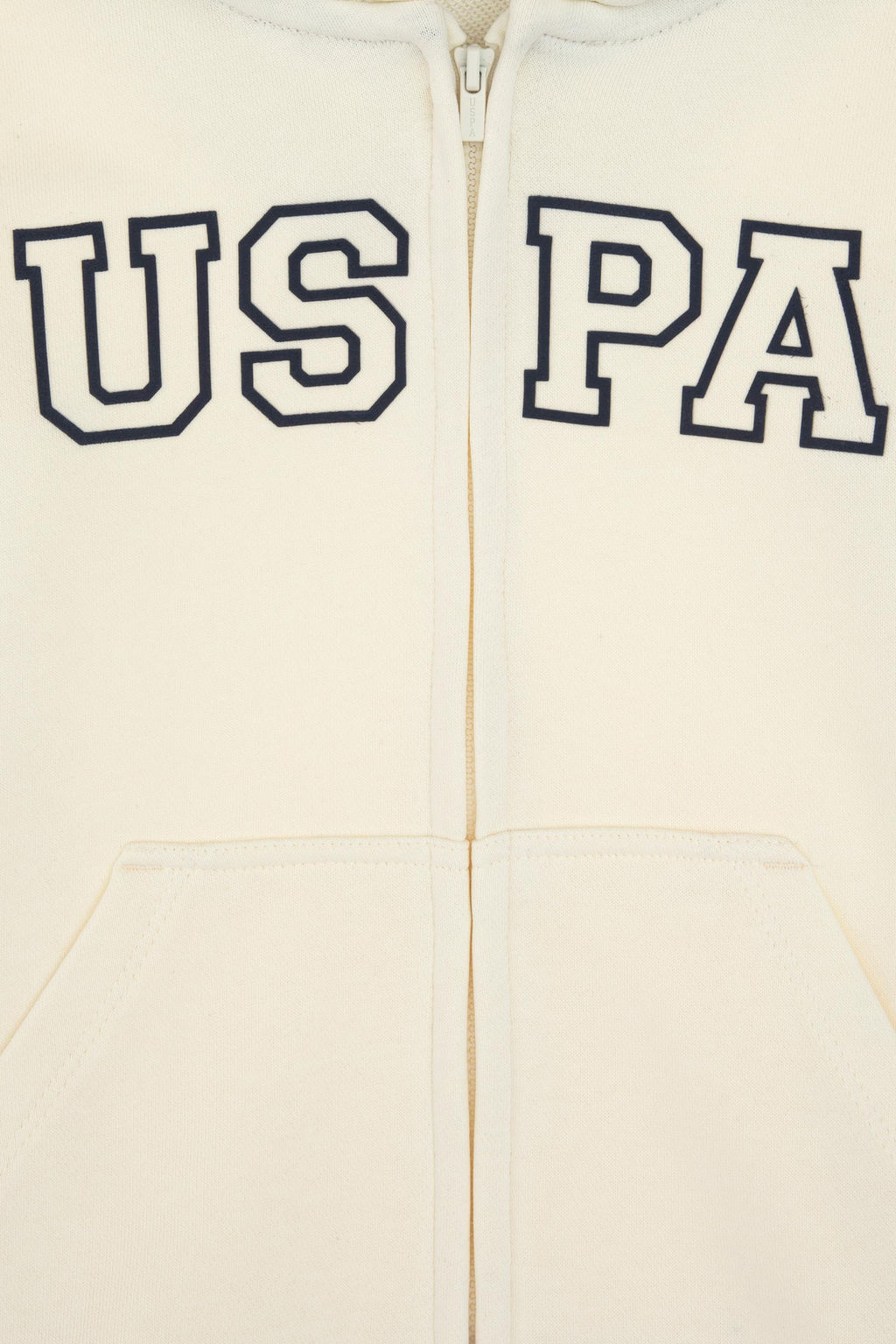 Erkek _ocuk Krem Fermuarl_ Kap__onlu Sweatshirt - U.s. polo assn фото 4