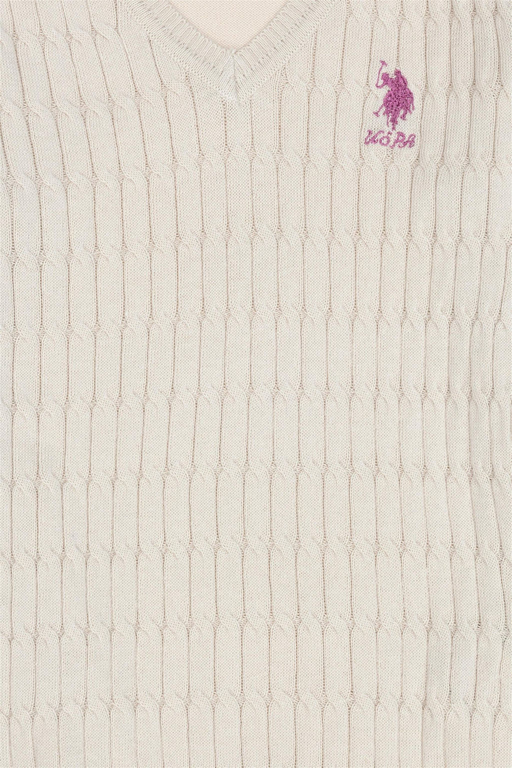 U. S. Polo Assn / Кремовый базовый свитер для девочек - U.s. polo assn фото 3