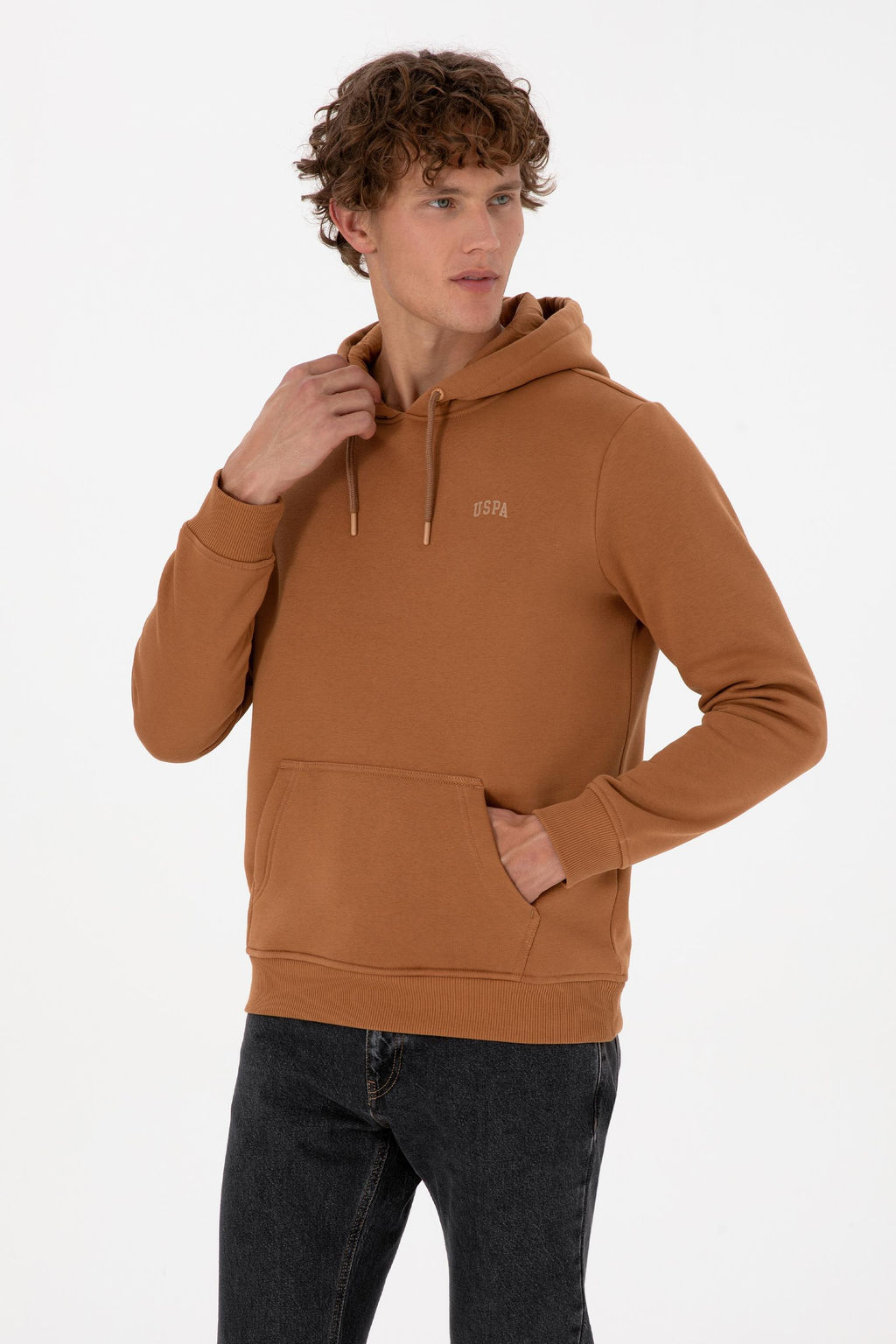 Erkek Camel Basic Sweatshirt Sepette S_rpriz _ndirim