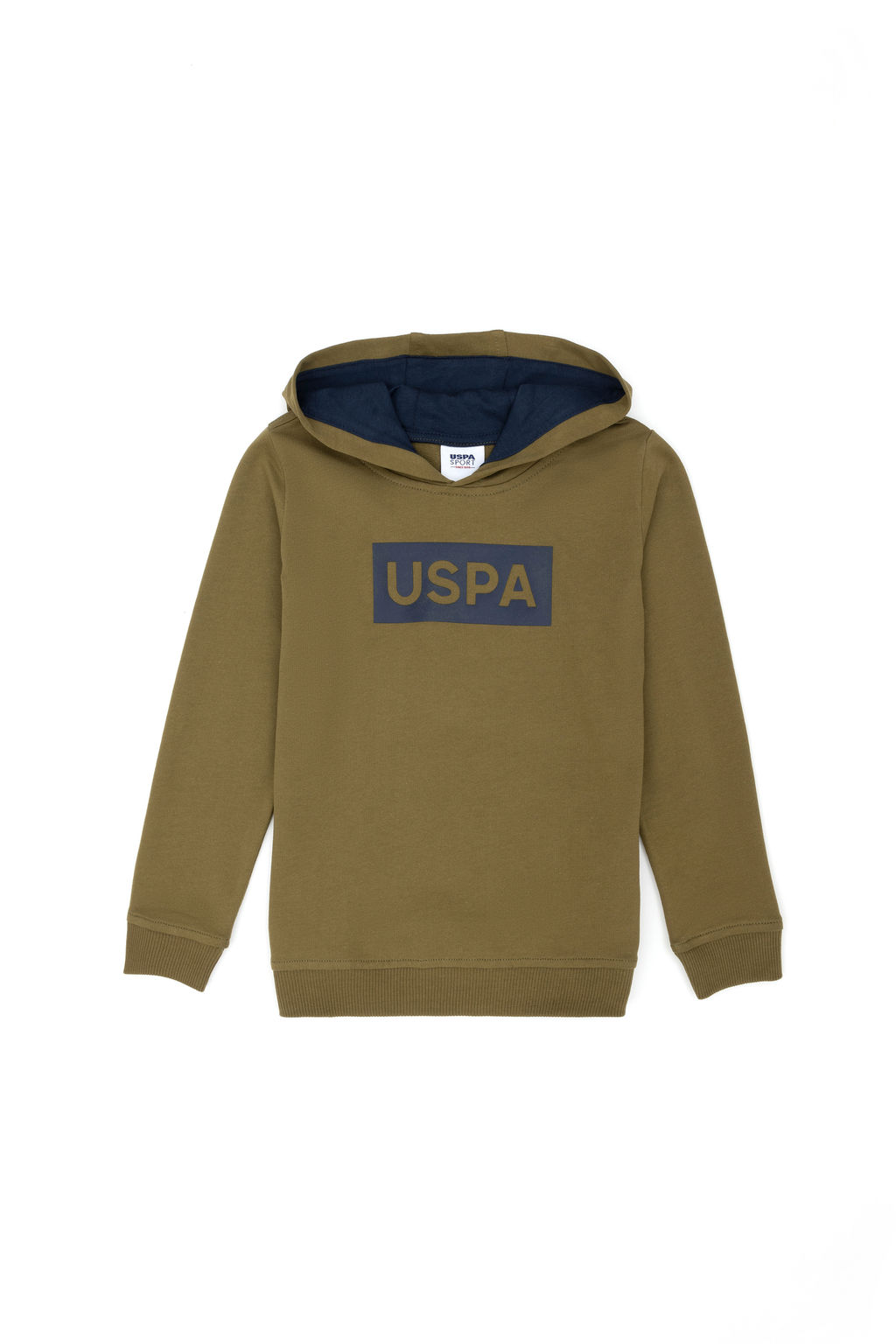 U. S. Polo Assn Детская базовая толстовка цвета хаки с капюшоном - U.s. polo assn фото 10