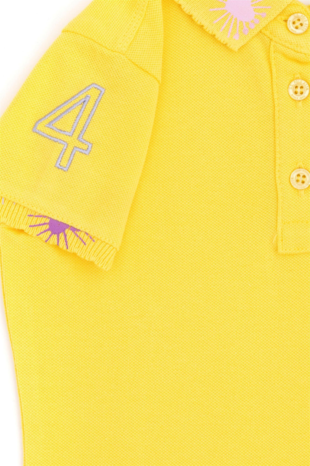 U. S. Polo Assn / Светло-желтая базовая футболка для девочек - U.s. polo assn фото 4