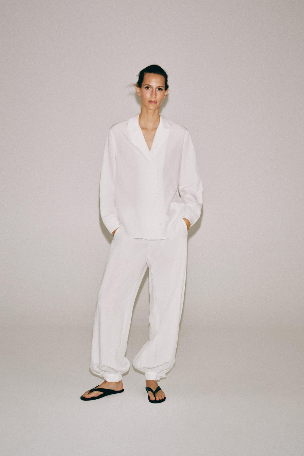 CAMISA BOTONES ZW COLLECTION / Blanco