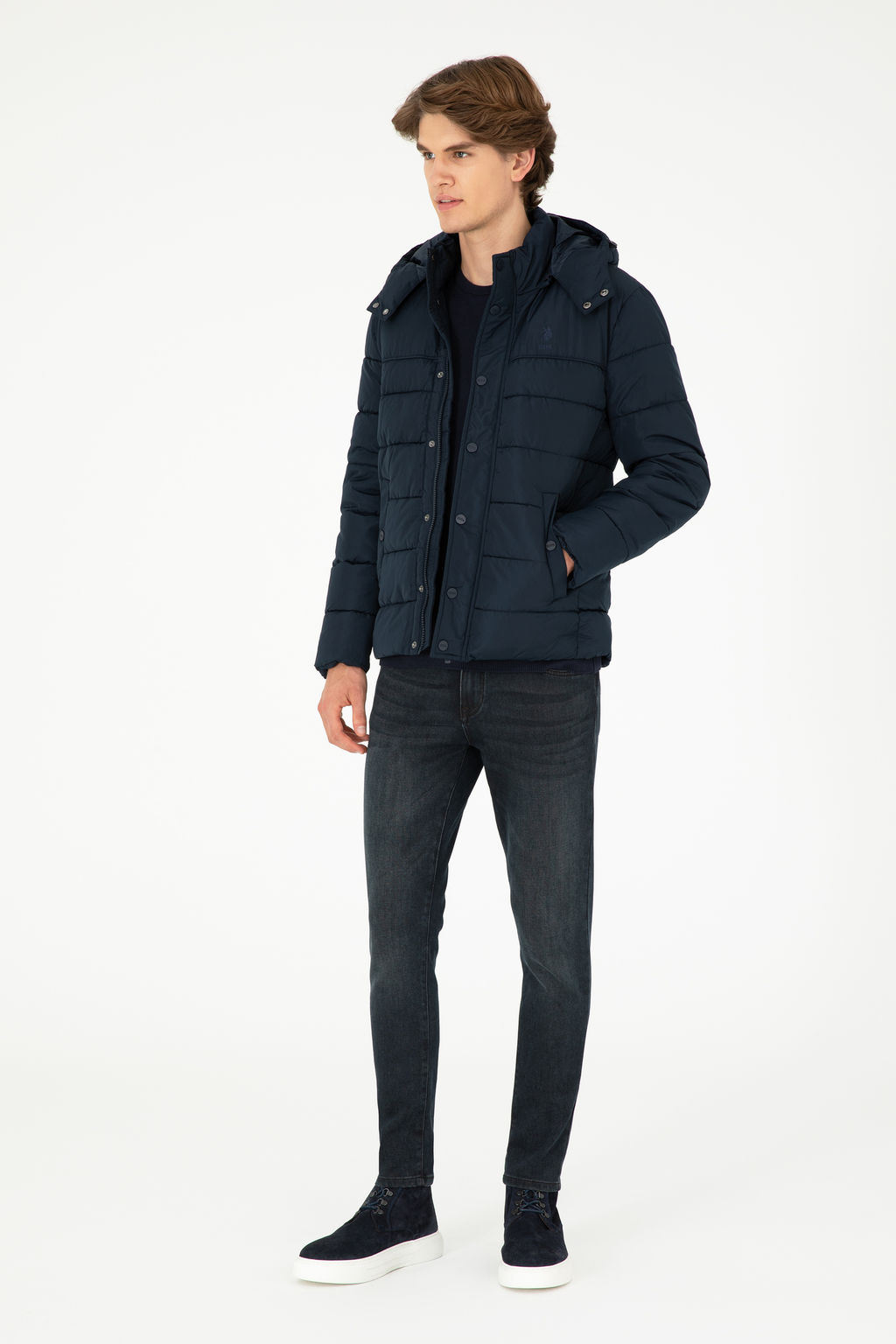 Мужское темно-синее пальто Дополнительная скидка 11% в корзине - U.s. polo assn фото 11