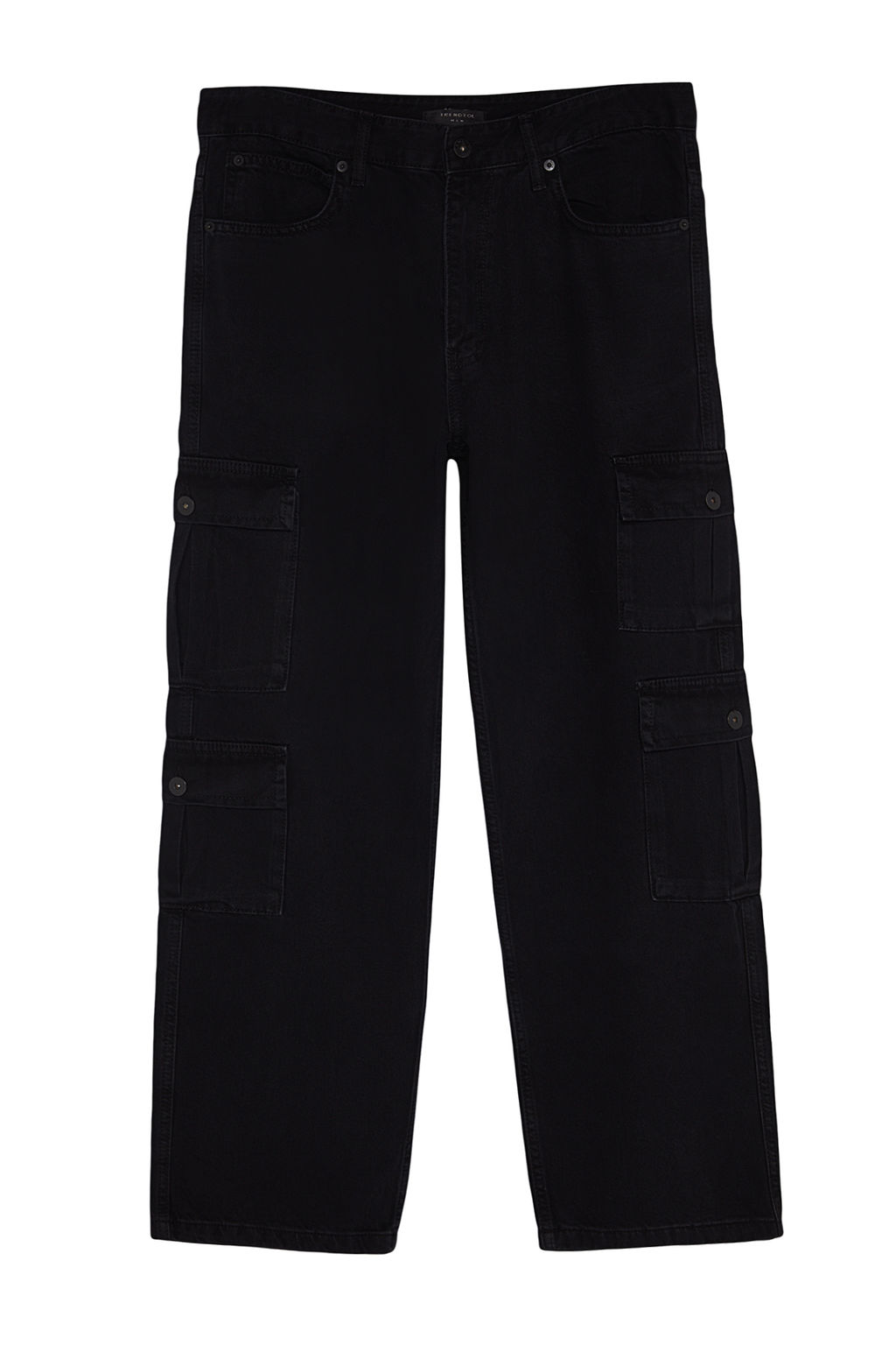 TRENDYOL MAN Siyah %100 Pamuk Genis Kal?p Kargo Cepli Jeans Bol Kot Pantolon TMNAW24JE00026 - Trendyolmilla фото 7