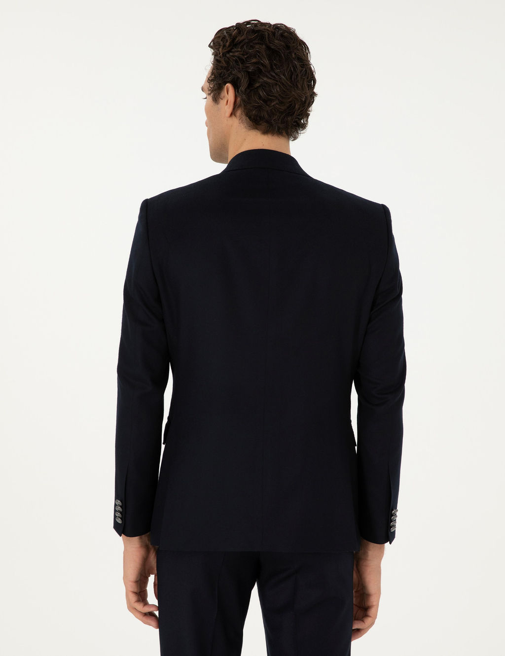 Темно-синяя приталенная куртка - Cacharel фото 5