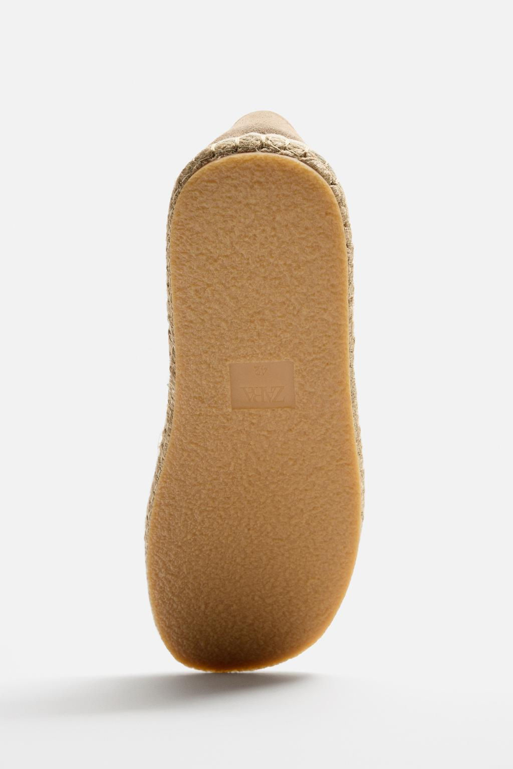 LEATHER AND FABRIC ESPADRILLES - Zara фото 6