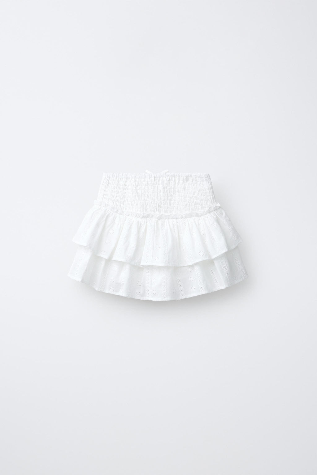 FALDA BERMUDA SCHIFFLY VOLANTES / Blanco - Zara фото 2